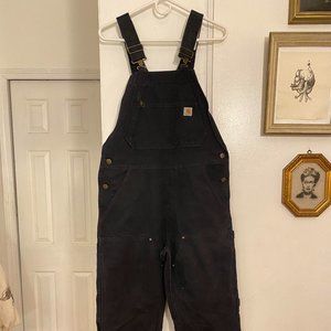 VINTAGE CARHARTT OVERALLS BLACK SIZE M
